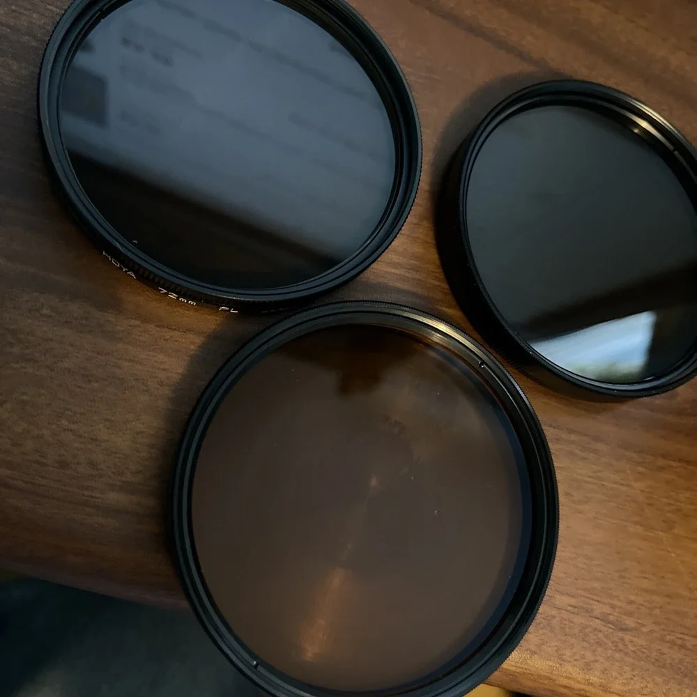 X9 Tiffen 72mm glass filters ,‎ hoya, rokunar,asanuma